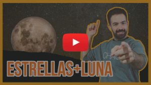Foto de la luna y las estrellas